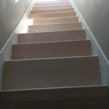 New Douglas Fir Steps with 100 years Old Douglas Fir Floor