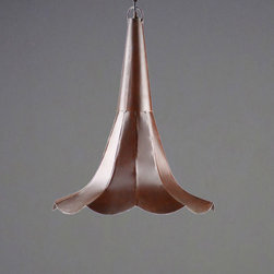 tulip pendant &ndash; rust - Pendant Lighting