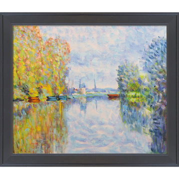 La Pastiche Autumn on the Seine at Argenteuil with Gallery Black, 24" x 28"