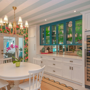Colorful Chinoiserie Kitchen