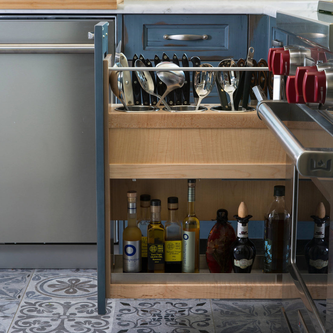 Eclectic Blue Kitchen