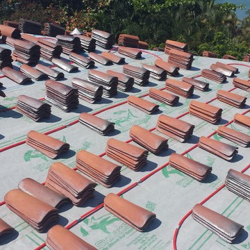D. Wade Artezanos Hybrid Clay Barrel Tile Roof with "Invisible" Solar Thermal