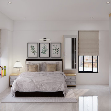 Master Suite with Botanical Art