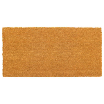 RugSmith Natural Machine Tufted Plain Doormat, 24" x 48"