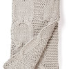Micah Cable Knit Throw Gray