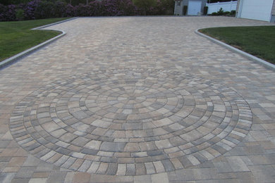 Decorative pavers for driveway