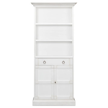 Bookcase With Doors and Drawer Cortina White