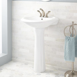 AINSLIE PORCELAIN PEDESTAL SINK - Bathroom Sinks