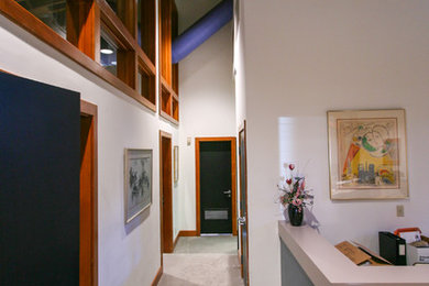Photo of a large contemporary home design in Sacramento.