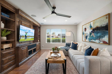 Family room - transitional family room idea in Phoenix
