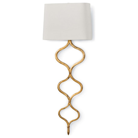 Sinuous Sconce (Gold Leaf)