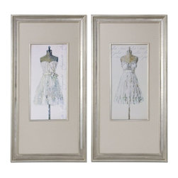 www.essentialsinside.com:  elegante and tres jolie linen wall art, set of 2 - Artwork