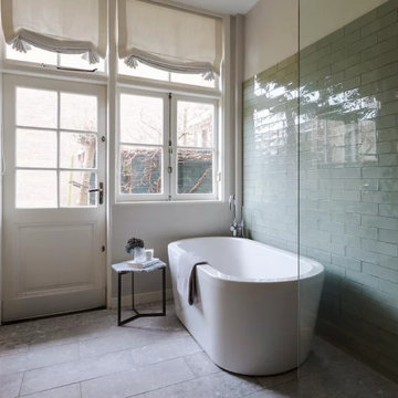 Bathroom with a free standing bath in The Hague