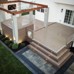 Nuvi Deck Sconce in Matte Black - Deck Tiles And Planks