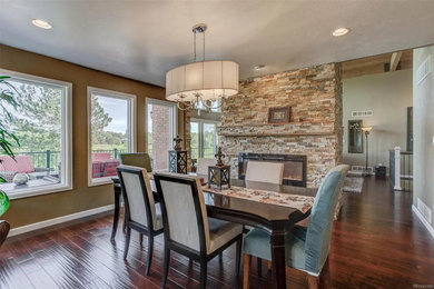 Dining room - contemporary dining room idea in Denver