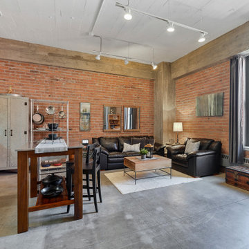 Occupied Home Staging - Minneapolis Industrial-style Condo