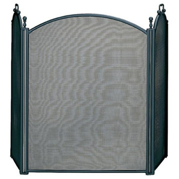 Uniflame 3-Fold Large Diameter Black Screen with Woven Mesh