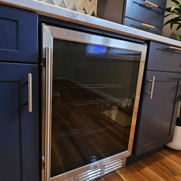 Blue Bar & Entryway Storage