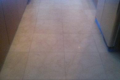marble floor clean and polish.