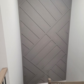 Accent Wall with a Geometric Design
