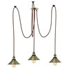 Brown And Bronze Shade Pendant Light Chandelier
