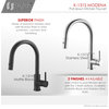 STYLISH Single Handle Pull Down Stainless Steel Kitchen Faucet