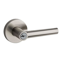 Milan Satin Nickel Entry Lever Featuring SmartKey - Door Levers