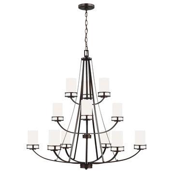 Robie 12-Light Chandelier, Burnt Sienna