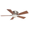 Minka Aire F711-PN Delano II 52 in. Flushmount Ceiling Fan with Light and Wall C
