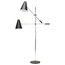 Tivat 2-Light Floor Light, Matte Black