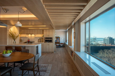 Dining room - contemporary dining room idea in New York