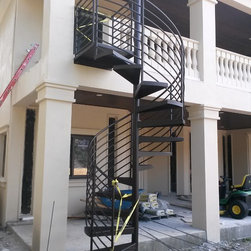 5 Foot Diameter Horizontal Spiral Stairs - Products