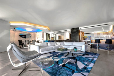 Inspiration for a modern living room remodel in Los Angeles