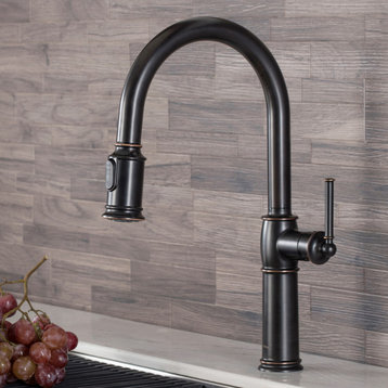 Sellette Pull-Down 1-Hole Kitchen Faucet Oil Rubbed Bronze
