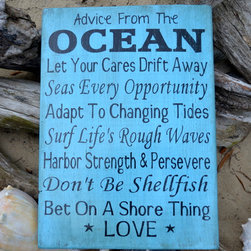 Handcrafted Beach House Decor Signs - Products