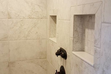 Inspiration for a mid-sized modern master bathroom remodel in Other
