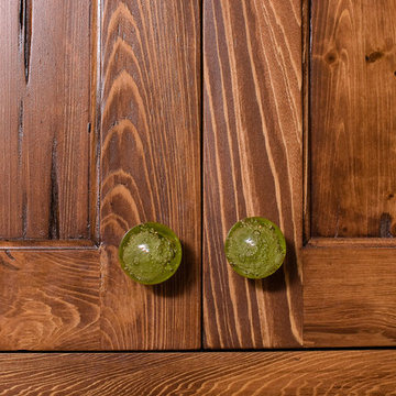 Pecky Cypress Eclectic Kitchen