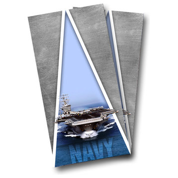 Navy Cornhole Wrap, Set of 2
