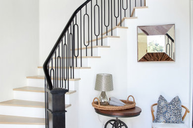 Inspiration for a contemporary staircase remodel in Orange County