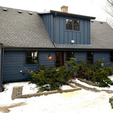 LP Smartside board and batten style.