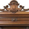 Consigned Server Sideboard Antique French Renaissance 1900 Marble Walnut