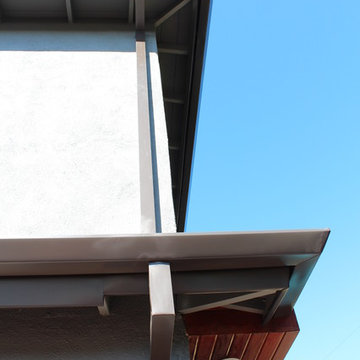 Fascia Wrap, Seamless Angle Faced Gutters,Box Downspouts,Los Angeles