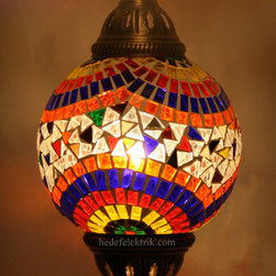 Turkish Style Mosaic Authentic Pendant Lamp 13 cm - Pendant Lighting