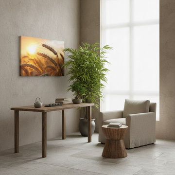 Amber Waves Wabi-Sabi Style Wall Art Prints