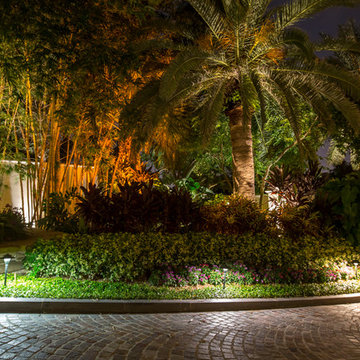 Ocean Front Landscape Lighting, FL Estate