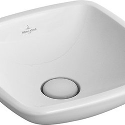 Loop & Friends Surface-mounted Washbasin Angular White Alpin - Bathroom Fixtures