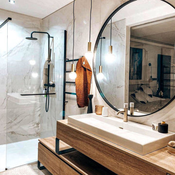 Douche à l'Italienne Marbre et tendance