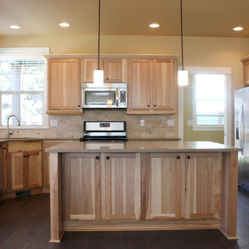 Kitchen with wood cabinets, Bend, Oregon