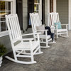 Polywood Nautical Porch Rocking Chair, Teak