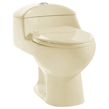 Swiss Madison SM-1T803 Chateau 1.1 / 1.6 GPF Dual Flush One Piece - Bisque